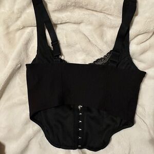 GARAGE cropped corset tank top